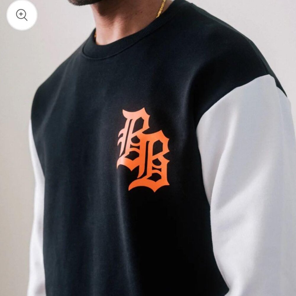 Bogey Boys Black & White Crewneck Sweatshirt NWOT Medium Detroit Pirates